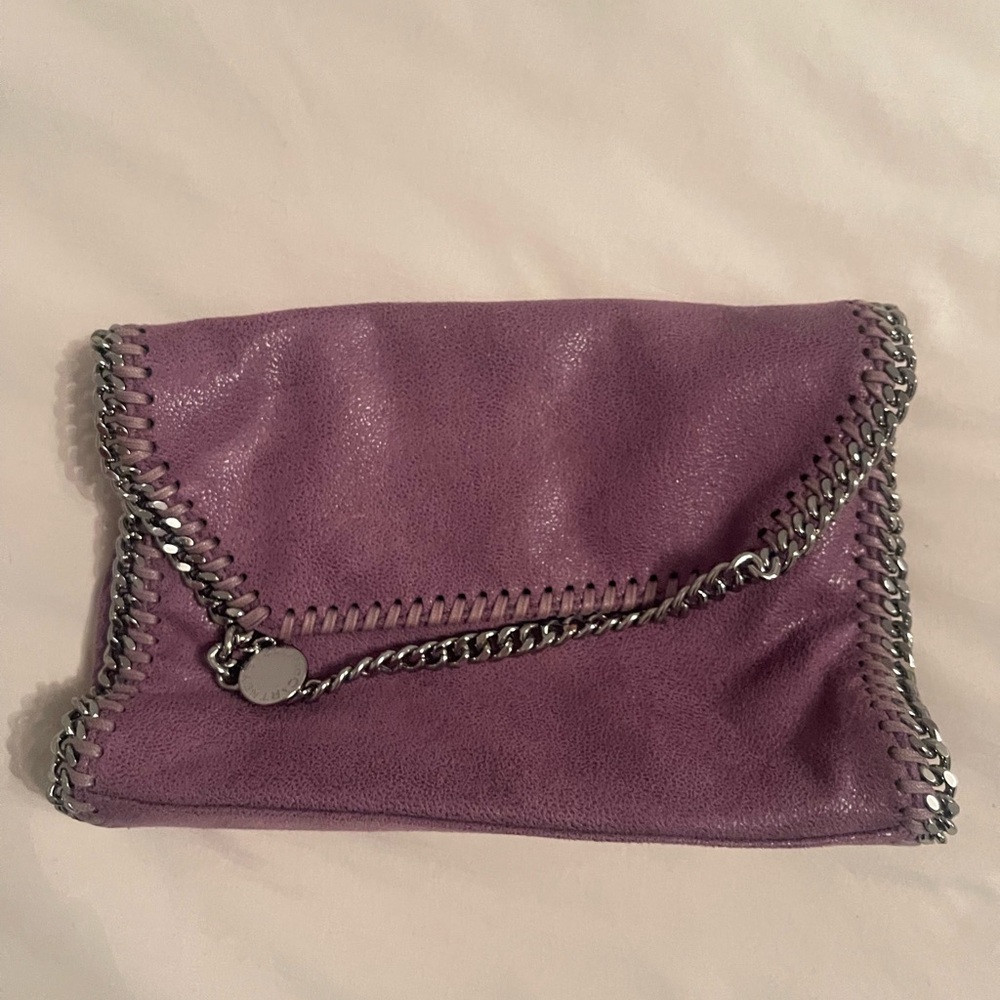 Stella McCartney purple crossbody bag.